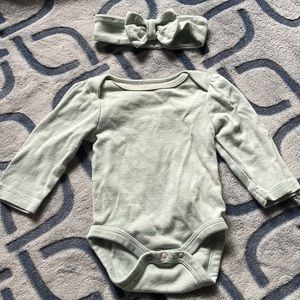 Long sleeve cloud island onesie